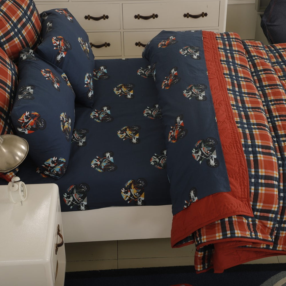 Super Bikes Organic Cotton Quilt
