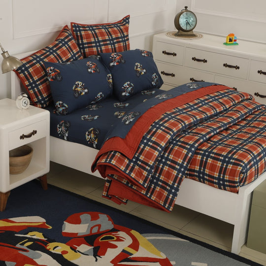 Super Bikes Organic Cotton Quilt