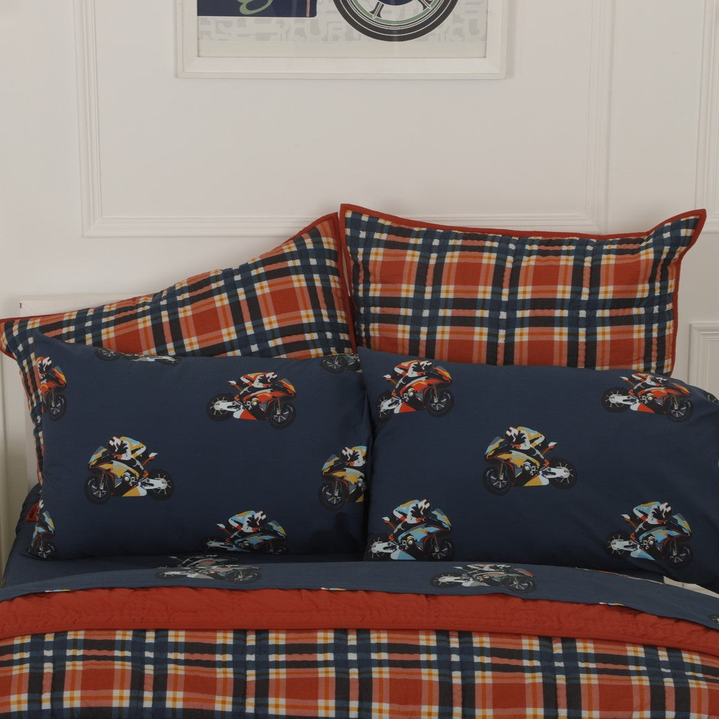Super Bikes Organic Cotton Bedsheet Set
