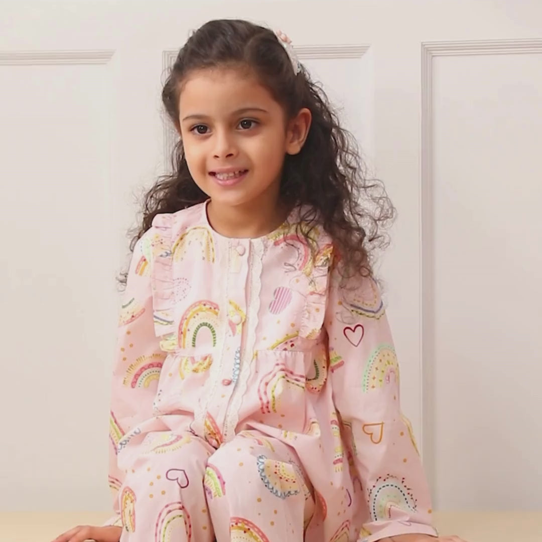 Rainbow Love Organic Cotton Nightsuit