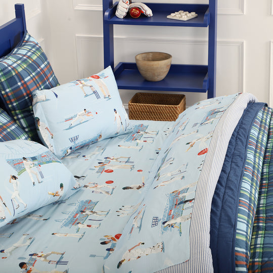 Cricket Fever Organic Cotton Bedsheet Set