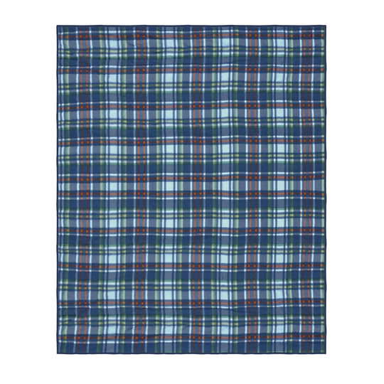 Blue Checkered Organic Cotton Quilt