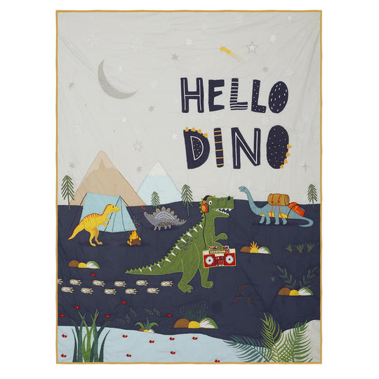 Dinosaur Park Organic Cotton Kids Quilt