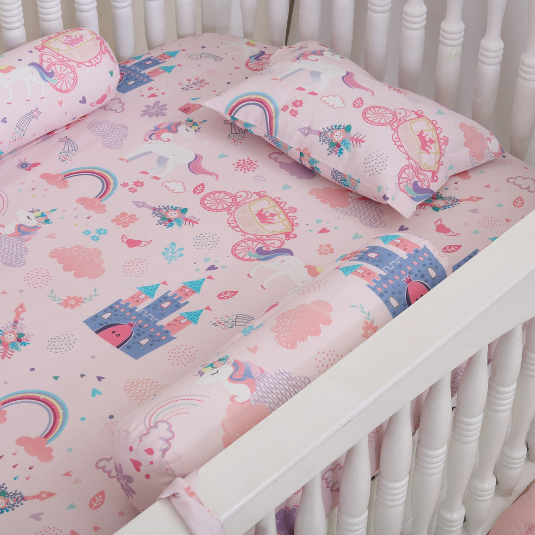 Unicorn Dreams Organic Cotton Fitted Sheet