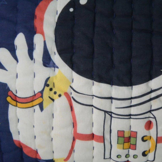 Little Astronaut Organic Cotton Quilted Pillow