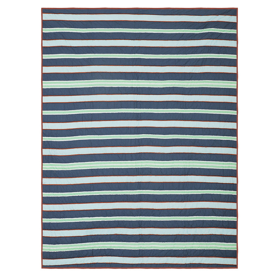 Mark Stripe Organic Cotton Quilt