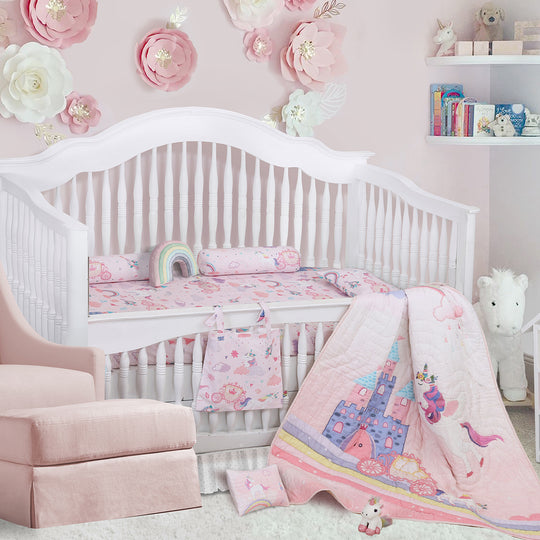 Unicorn Dreams Pillow, Bolster & Diaper Pouch Set