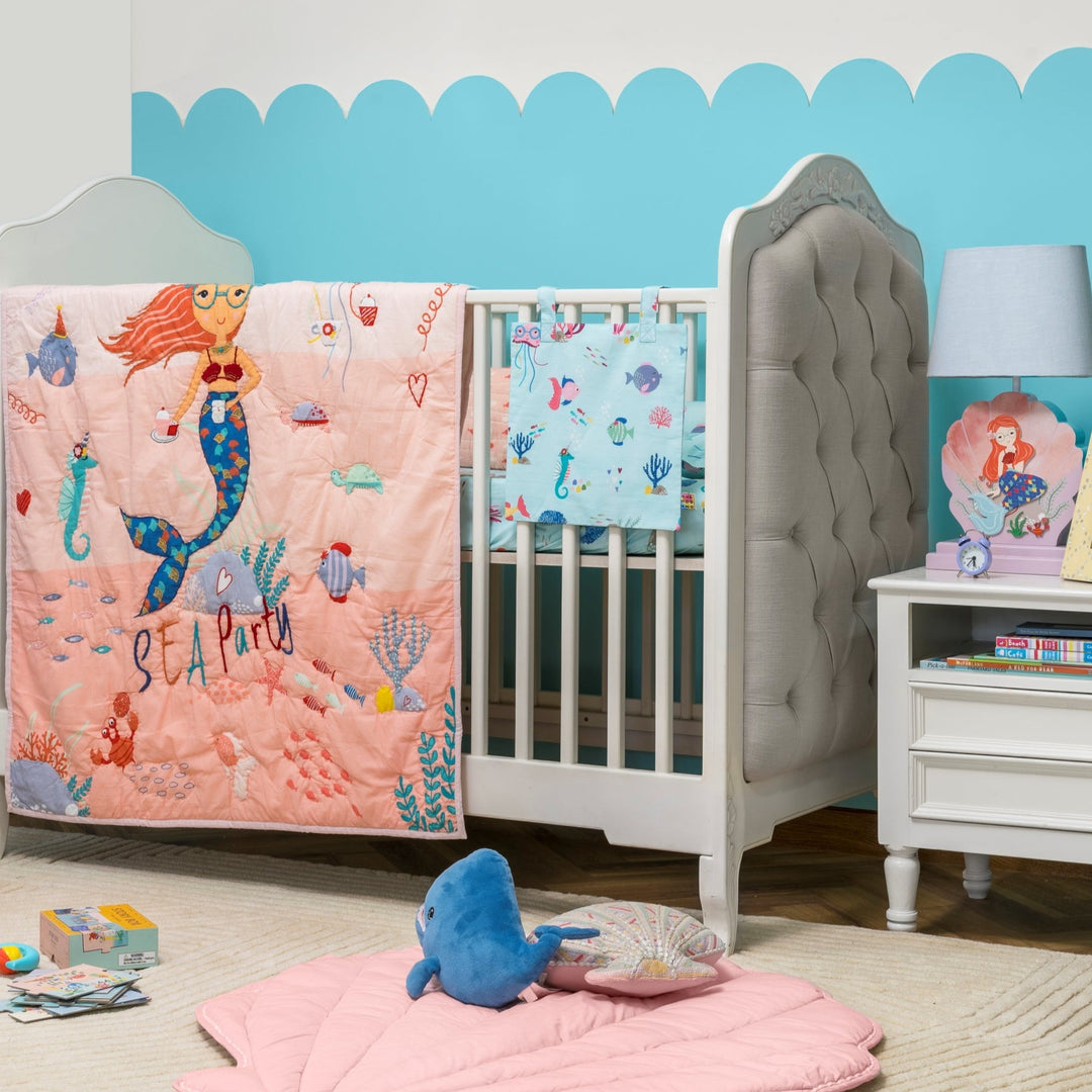 Mermaid Tea Party Organic Cotton Bedding Set