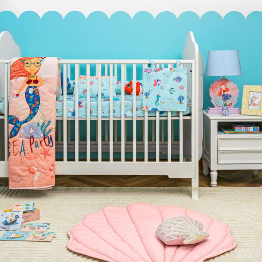 Mermaid Tea Party Organic Cotton Bedding Set