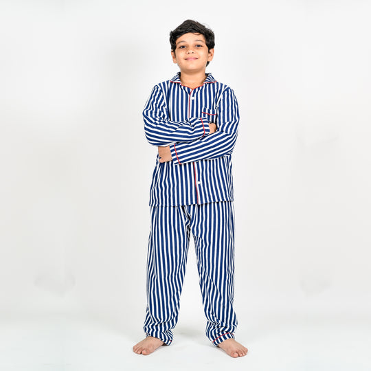 Connor Stripe Winter Nightsuit