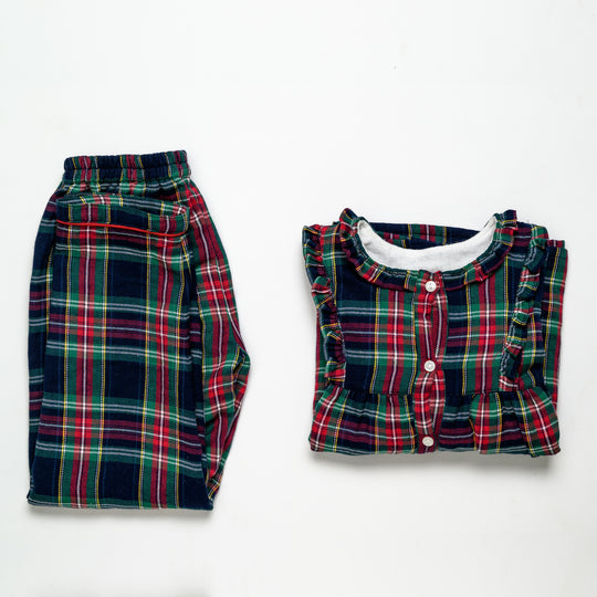 Highland Check Winter Nightsuit - Girls