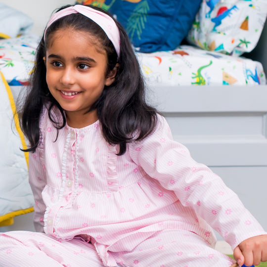 Daffodil Stripe Cotton Nightsuit