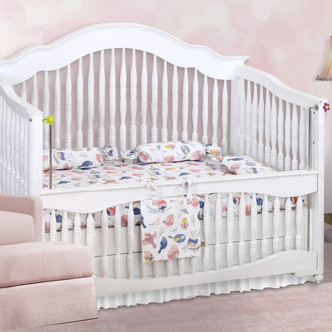 Chirpy Birds Organic Cotton Fitted Sheet