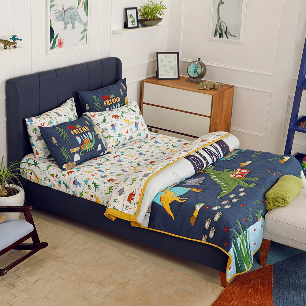 Dinosaur Park Organic Cotton Bedsheet Set