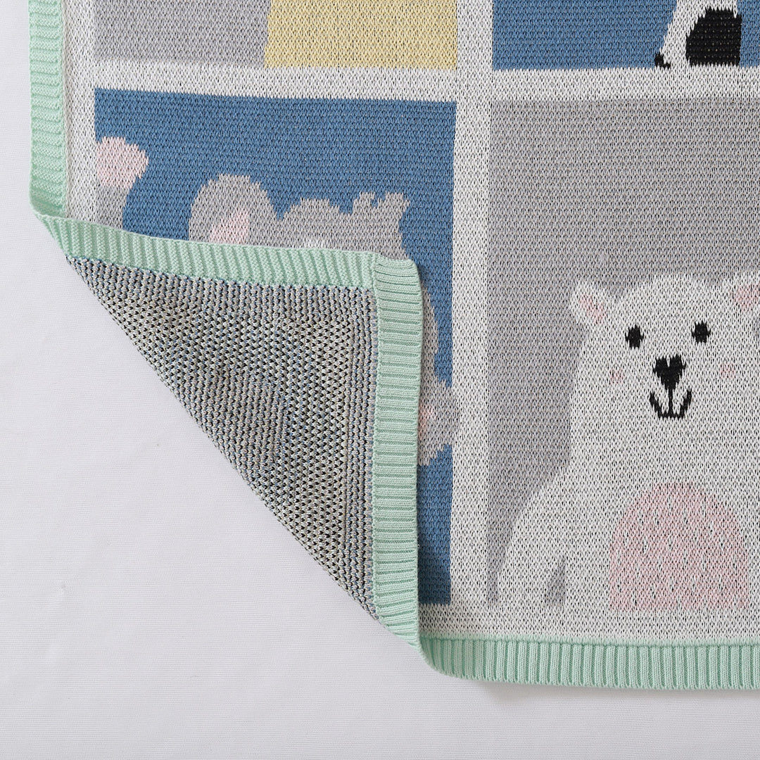 Jungle Animals Organic Cotton Blanket