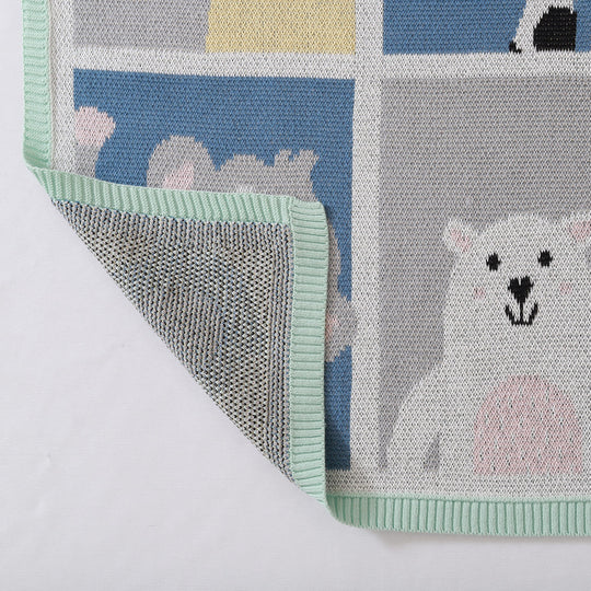 Jungle Animals Organic Cotton Blanket