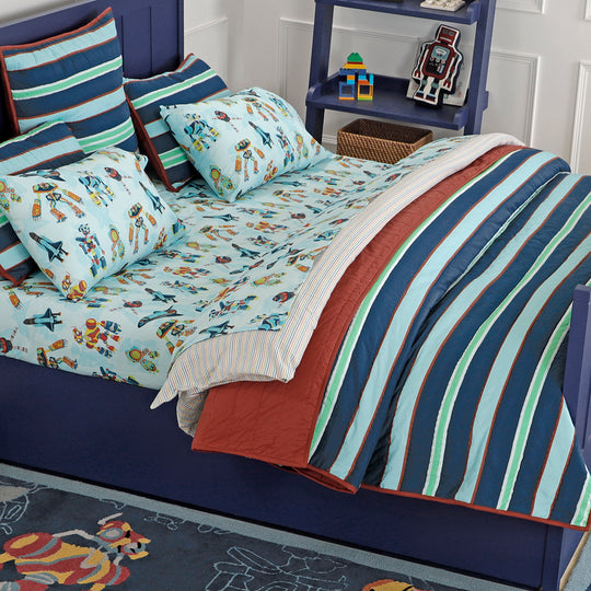 Mark Stripe Organic Cotton Quilt