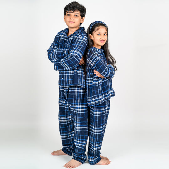 New York Plaid Winter Nightsuits