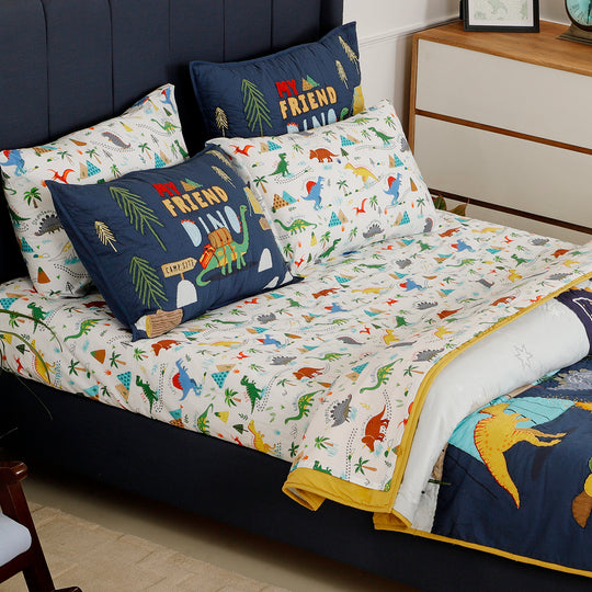 Dinosaur Park Organic Cotton Bedsheet Set