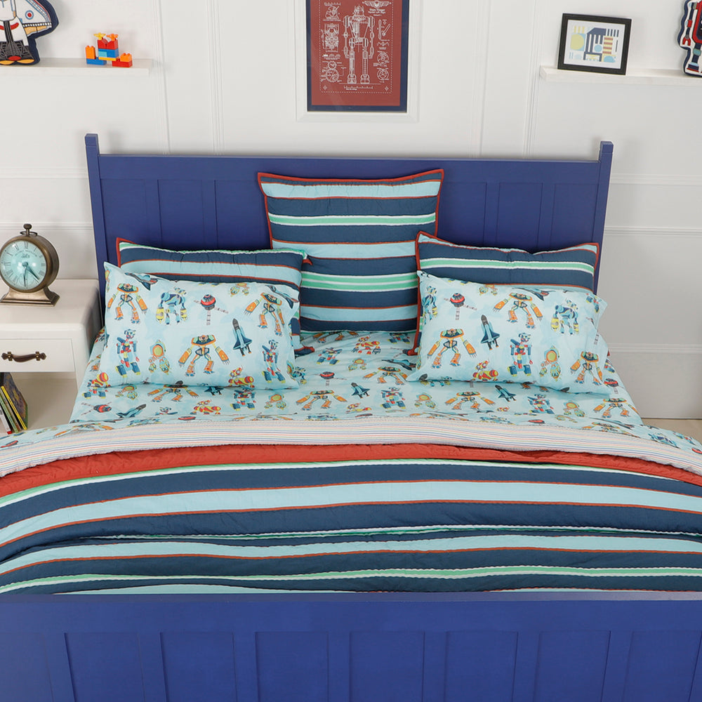 Mark Stripe Organic Cotton Quilt