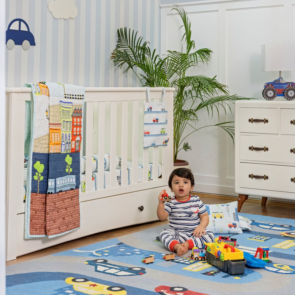 Little Engines Organic Cotton Bedding Set