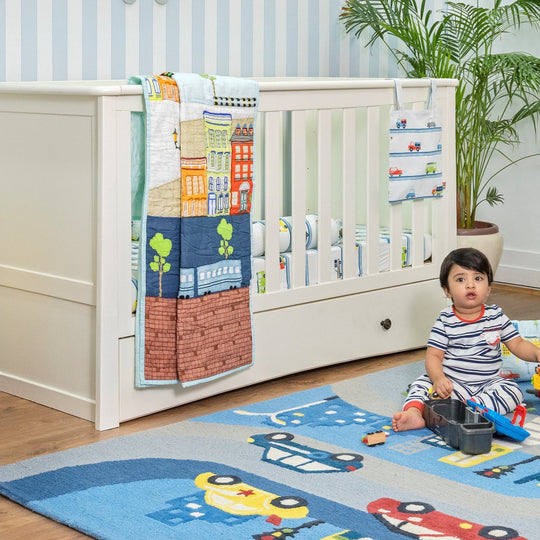 Little Engines Organic Cotton Bedding Set