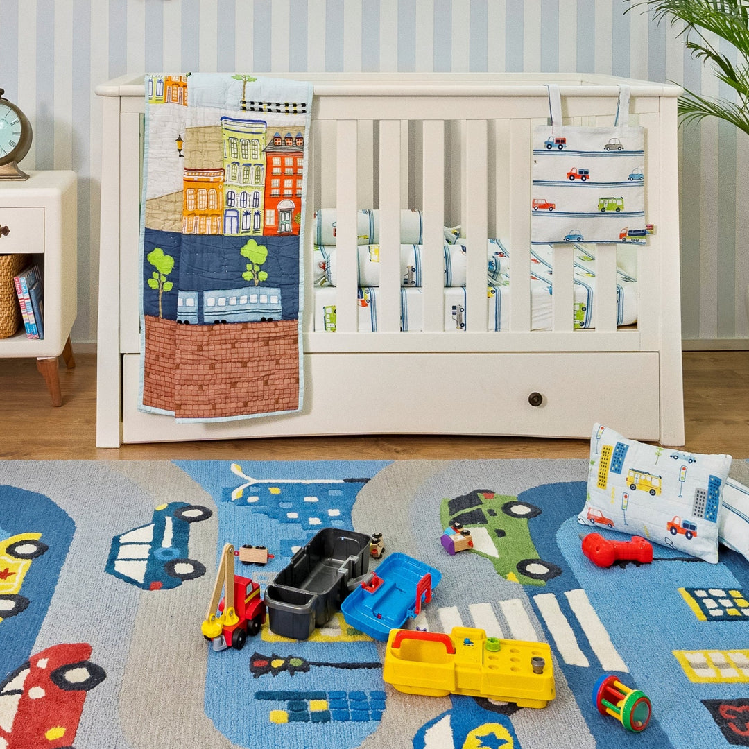 Little Engines Organic Cotton Bedding Set