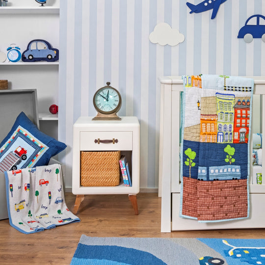 Little Engines Organic Cotton Bedding Set