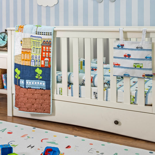 Little Engines Organic Cotton Bedding Set