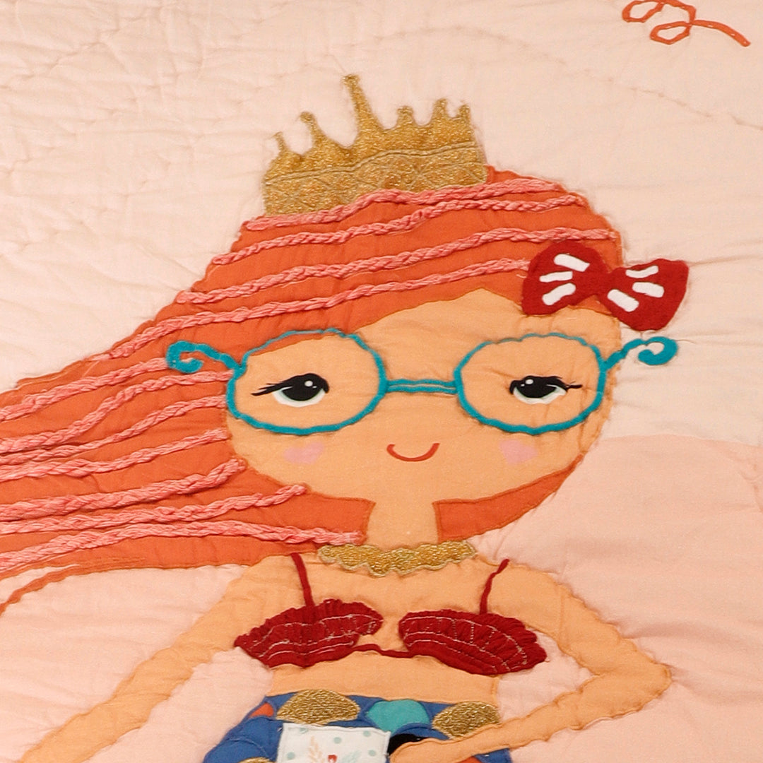 Mermaid Tea Party Organic Cotton Quilt
