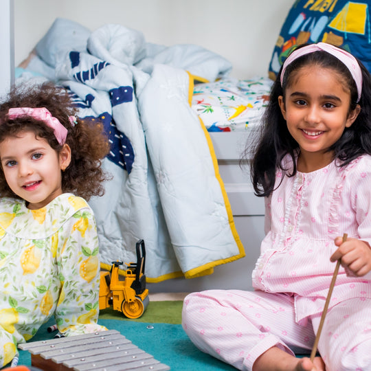 Daffodil Stripe Cotton Nightsuit