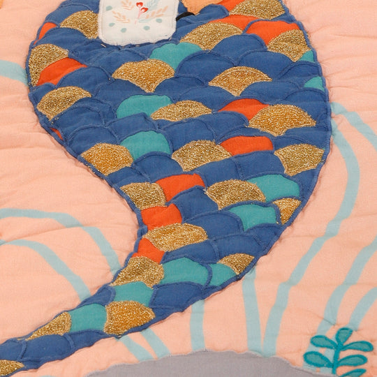 Mermaid Tea Party Organic Cotton Quilt