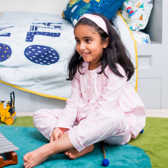 Daffodil Stripe Cotton Nightsuit