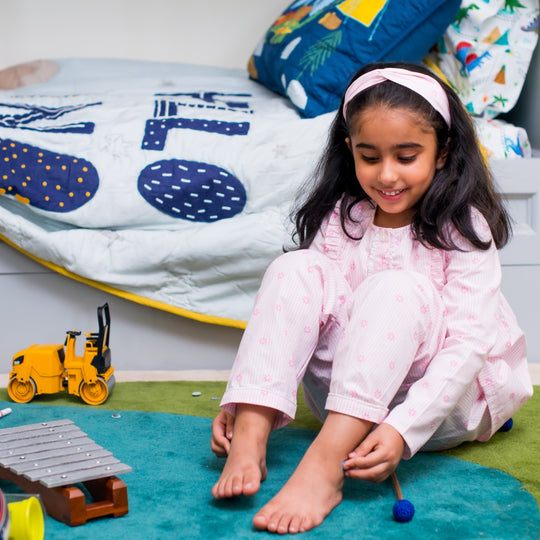 Daffodil Stripe Cotton Nightsuit