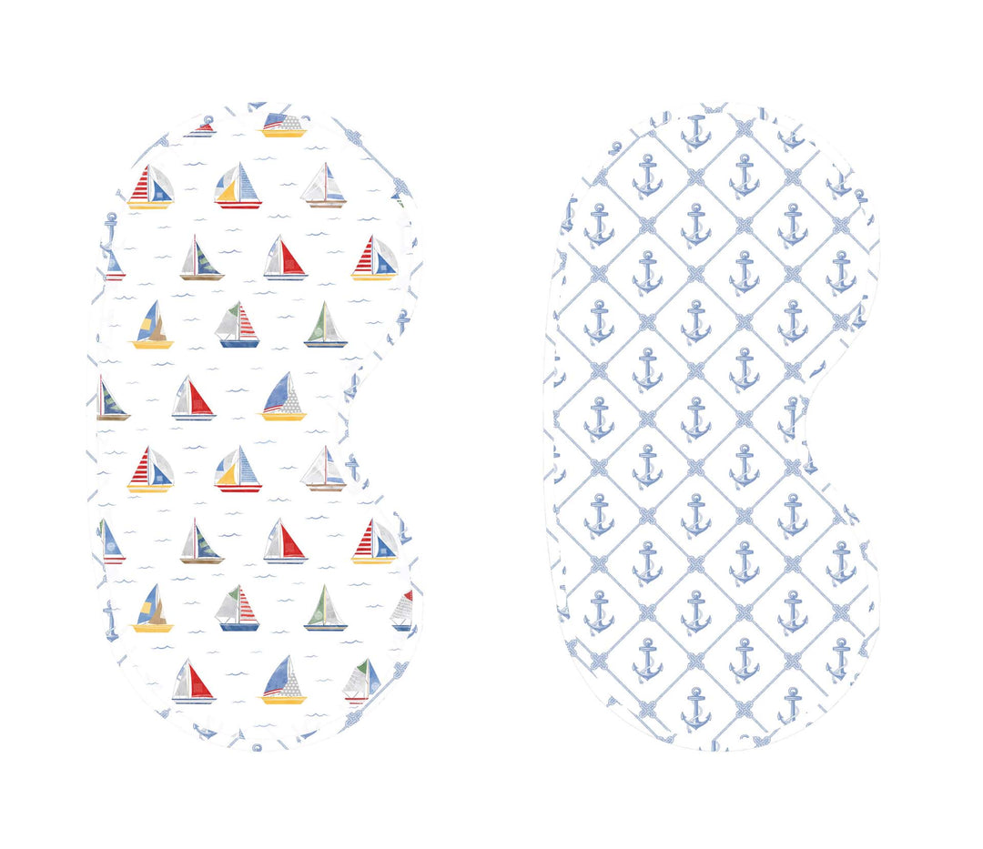 Sail Away XL Reversible Burpcloth