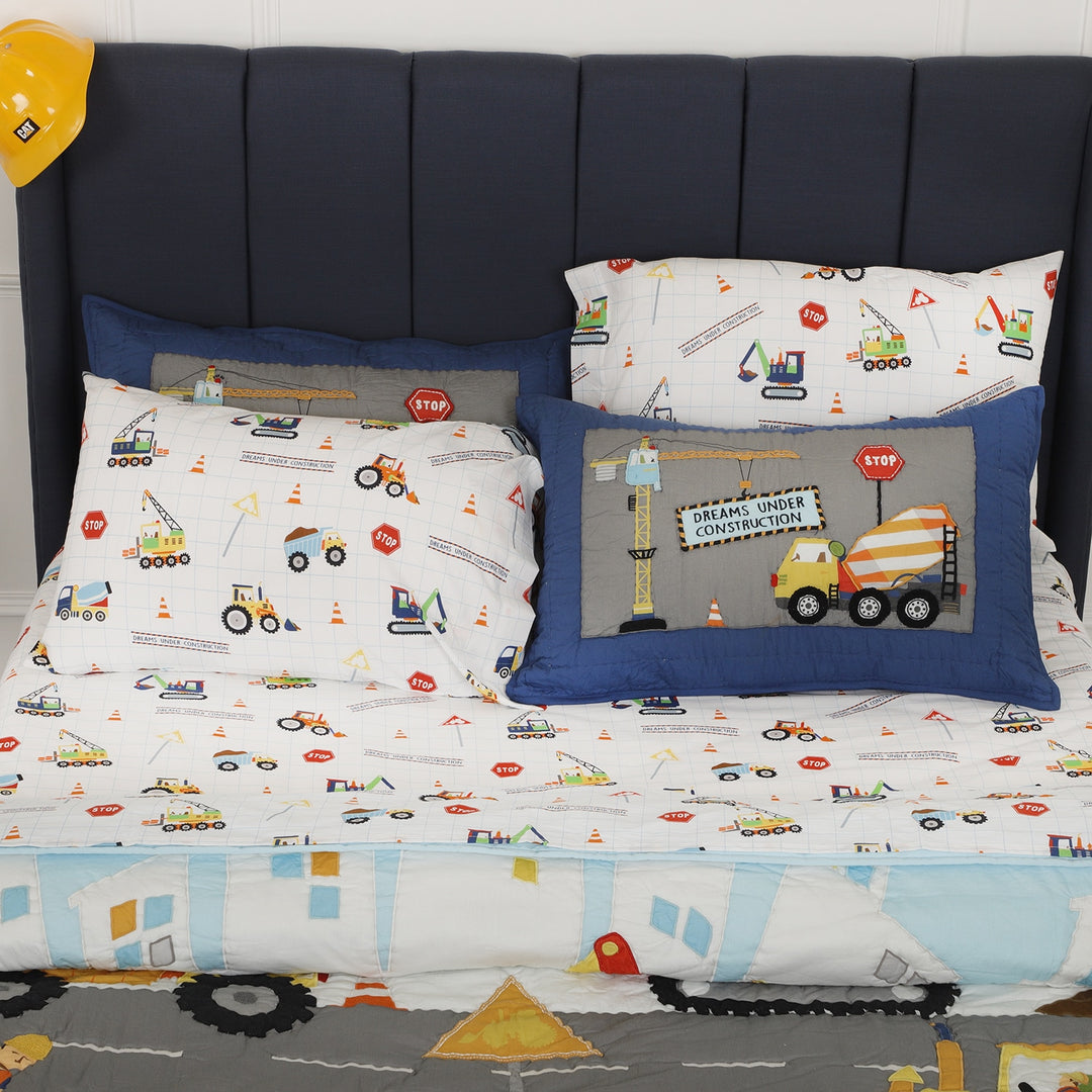 Dreams Under Construction Organic Cotton Bedsheet Set