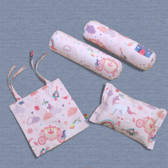Unicorn Dreams Pillow, Bolster & Diaper Pouch Set