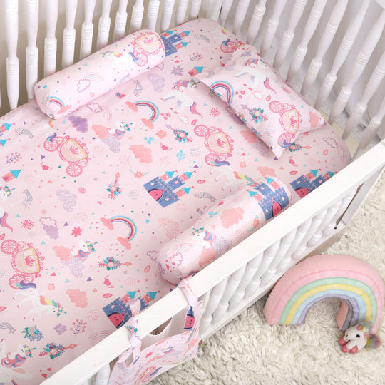 Unicorn Dreams Organic Cotton Fitted Sheet