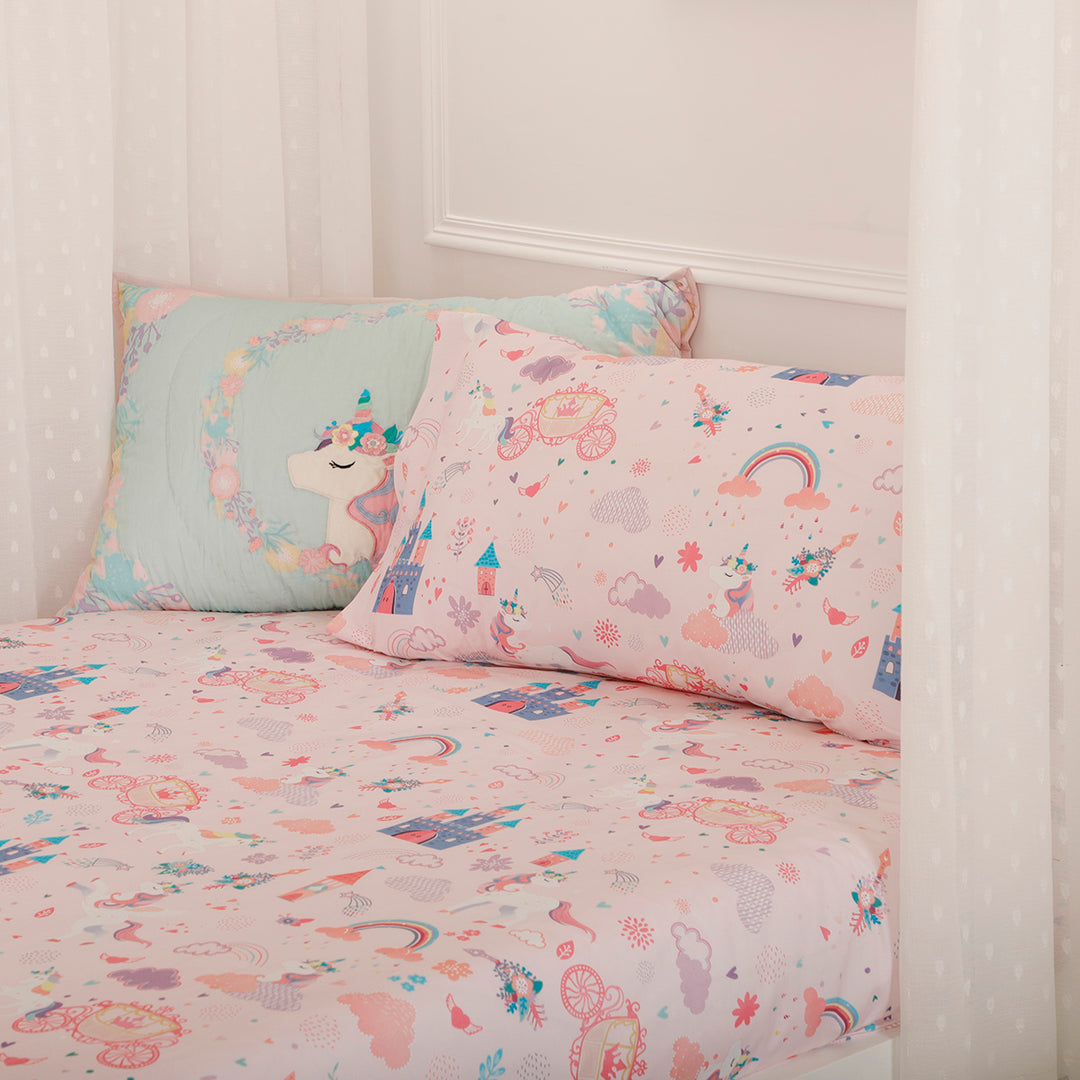 Unicorn Dreams Organic Cotton Bedsheet Set