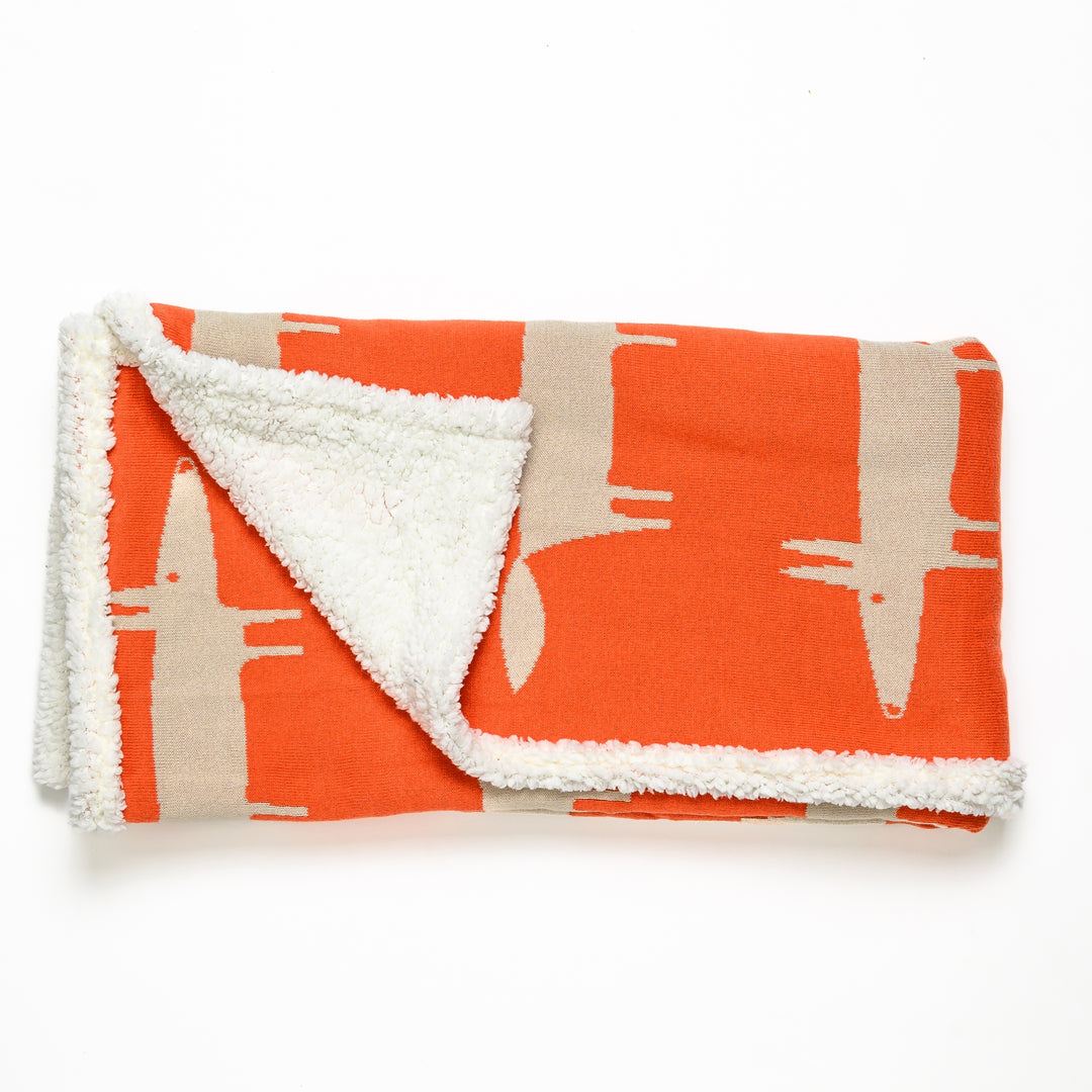 Fox Sherpa Blanket