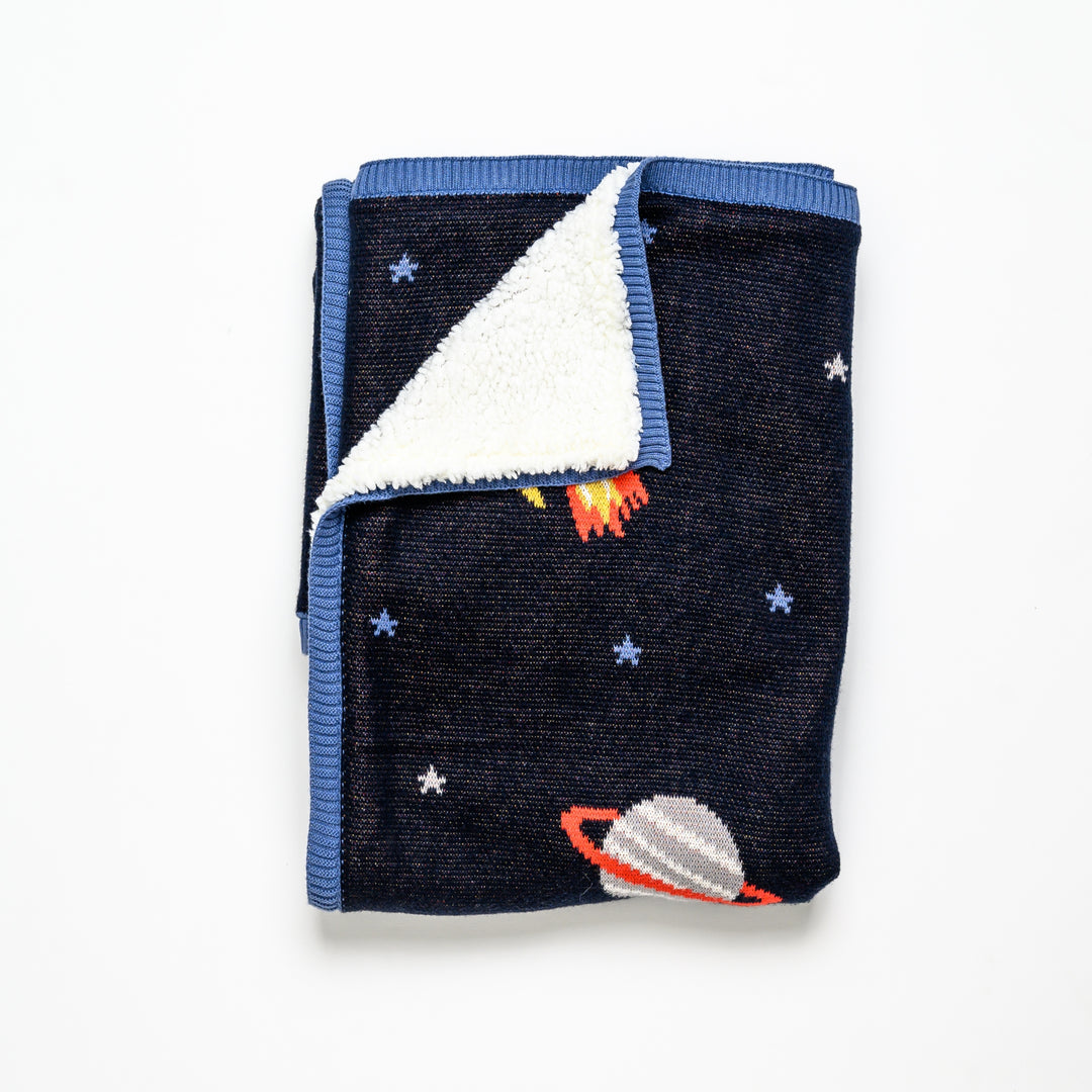 Space Adventure Organic Cotton Blanket