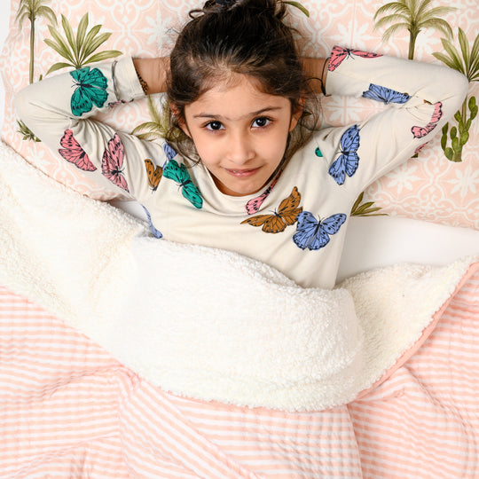 Go Bananas Knit Quilted Blanket with Sherpa