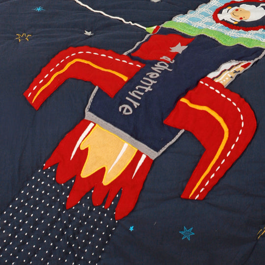 Space Adventure Boys Organic Cotton Quilt