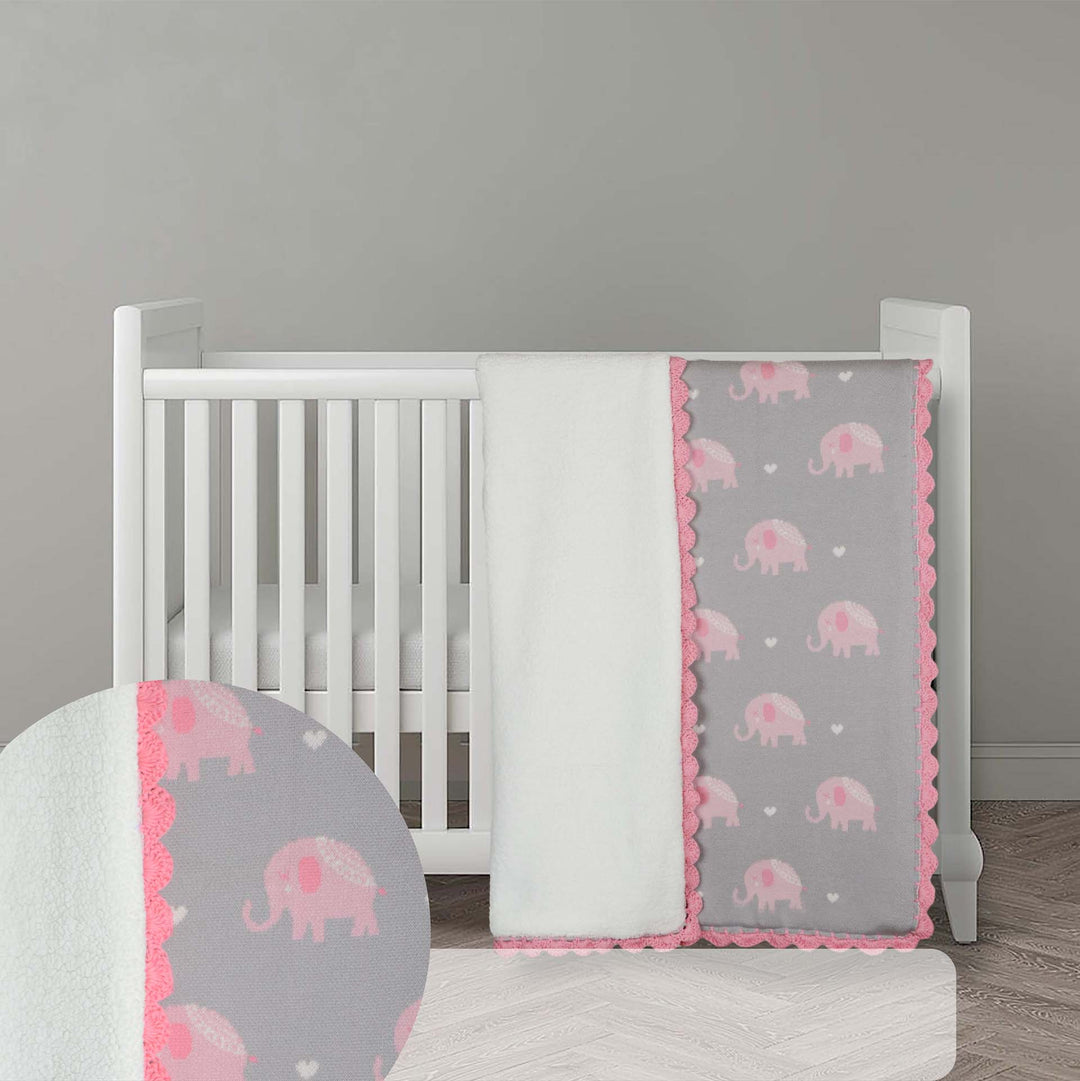 Baby Elephant Sherpa Blanket