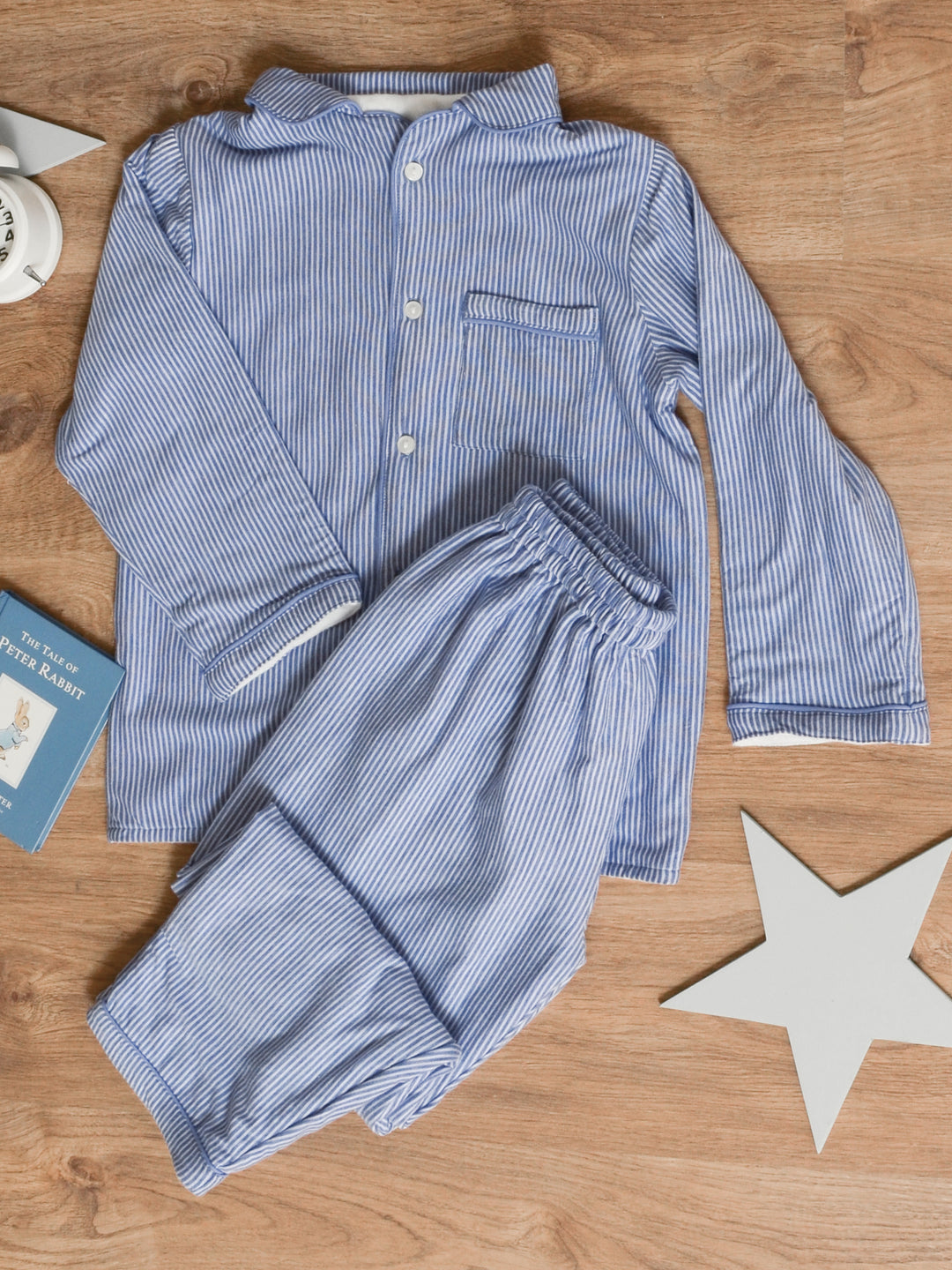 Pinstripe Blue Winter Nightsuit