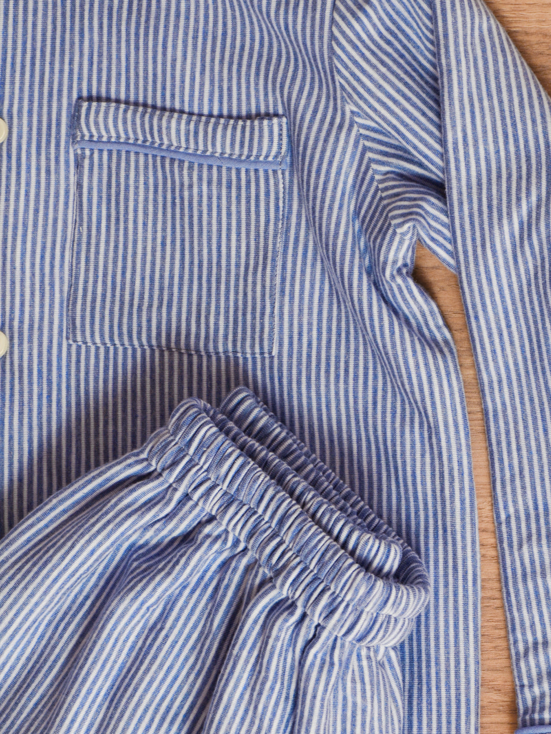 Pinstripe Blue Winter Nightsuit