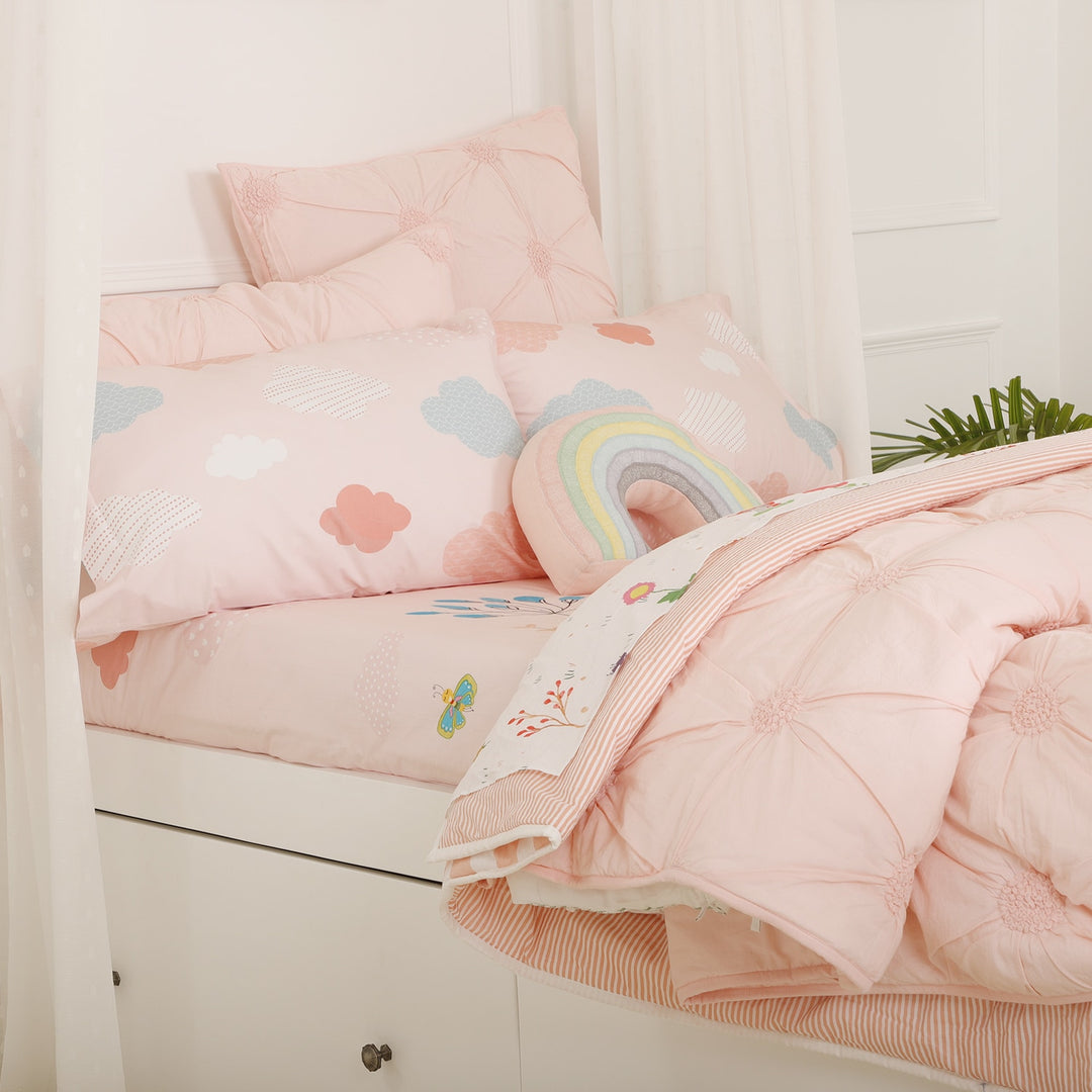 Ellie & Mommy Elephant Organic Cotton Pillowcase