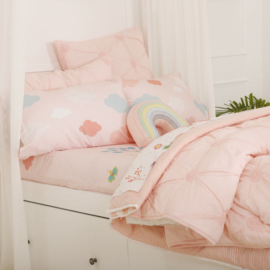 Ellie & Mommy Elephant Organic Cotton Pillowcase