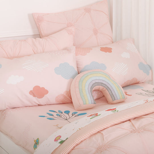 Ellie & Mommy Elephant Organic Cotton Pillowcase
