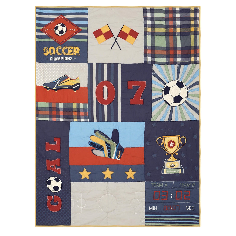 Football Mania Organic Cotton Quilt
